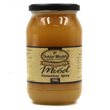 Miód Wielokwiatowy Łąkowy Doktor Miodek, 1200g