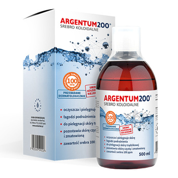 Srebro Koloidalne 100 ppm, Argentum200, tonik Aura Herbals, 500 ml