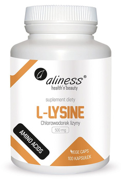 L-Lysine 500 mg Vege Aliness, 100 kaps.