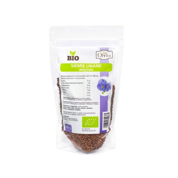 Siemię lniane brązowe BIO, Olvita 250 g