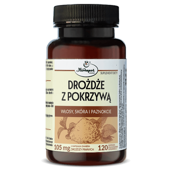 Drożdże Z Pokrzywą Herbapol Kraków, 120 kapsułek