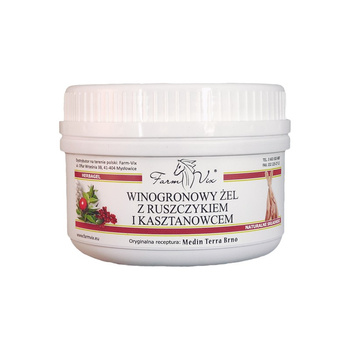 Winogronowy żel z ruszczykiem i kasztanowcem Farm-Vix, 350g