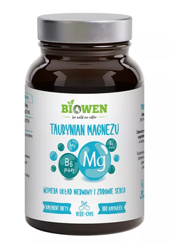 Taurynian Magnezu Biowen, 100 kapsułek