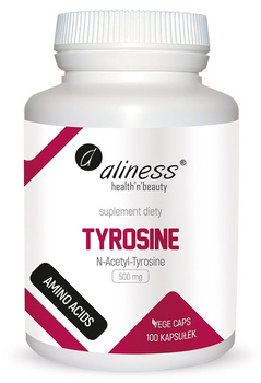 Tyrosine N-Acetyl-Tyrosine 500 mg Vege Aliness, 100 kaps.
