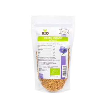 Siemię lniane złociste BIO, Olvita 250 g
