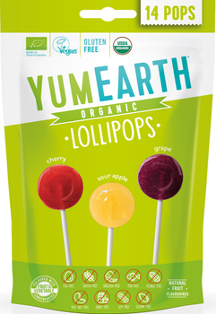 Lizaki Owoc. Kwaśne EKO (14szt) YumEarth, 87g