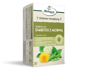 Herbatka fix Diabetefix Z Morwą Herbapol Kraków, 20x1,5g