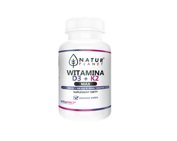 Witamina D3 + K2 Max Natur Planet, 120 tabletek