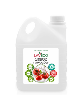 Naturalny płyn do mycia warzyw i owoców Laveco, 2l