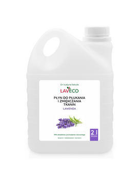Płyn do płukania i zmiękczania tkanin - lawenda Laveco, 2l