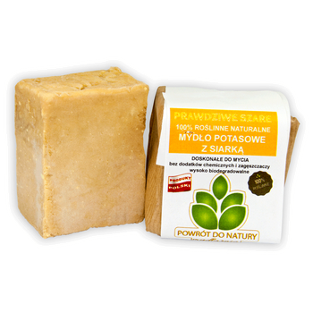Mydło potasowe kostka z siarką Powrót do Natury, 100 g