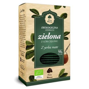 Herbata Zielona z Yerba Mate EKO Dary Natury, 25x2g