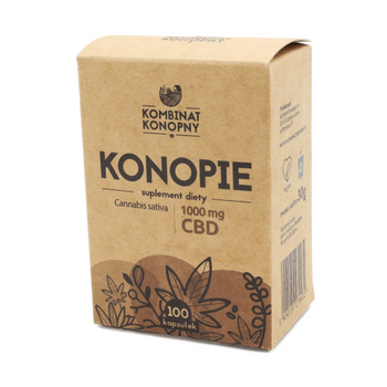Konopie Kombinat Konopny, 100 kaps.