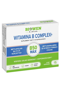 Witamina B Complex+ Biowen, 15 kapsułek