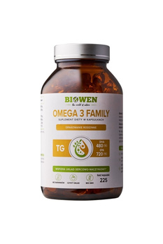 Omega 3 TG Family Biowen, 225 kapsułek