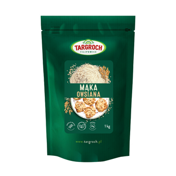 Mąka owsiana Targroch, 1kg. Data ważności: 15.08.2025
