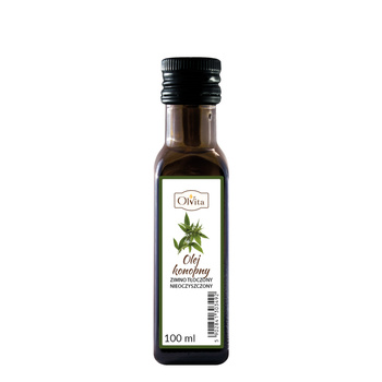 Olej konopny zimnotłoczony Olvita, 100 ml