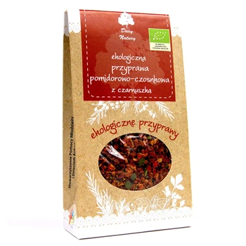 Przyprawa pomidorowo-czosnkowa z czarnuszką EKO Dary Natury, 40 g