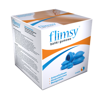 Bańki Chińskie, Gumowe FLIMSY Aura Herbals, 4 szt.