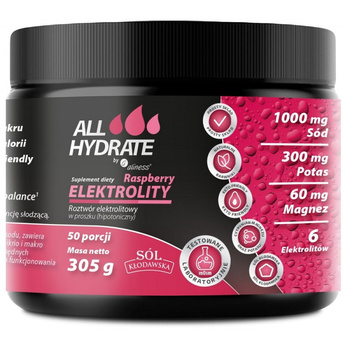 Elektrolity Raspberry ALLHydrate, 305g