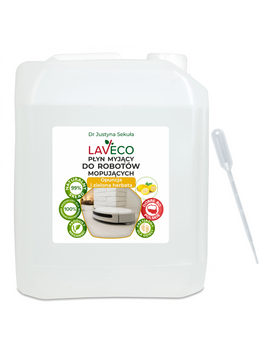 Płyn myjący do robotów mopujących opuncja i zielona herbata Laveco, 5l
