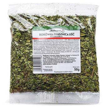 BORÓWKA BRUSZNICA Liść Herbapol Kraków, 50 g.