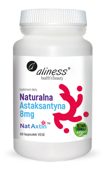 Naturalna Astaksantyna 8mg Aliness, 60 kaps.