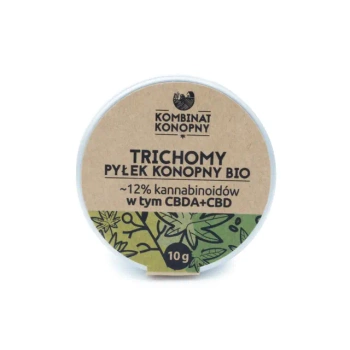 Trichomy – pyłek konopny BIO ~12% kannabinoidów, w tym CBD/CBDA – 10g