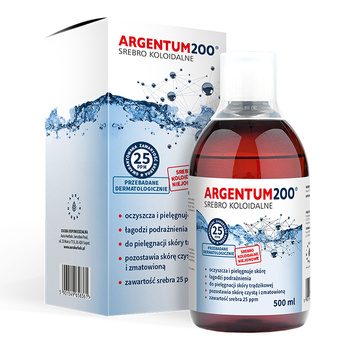 Srebro Koloidalne 25 ppm, Argentum200, tonik Aura Herbals, 500 ml