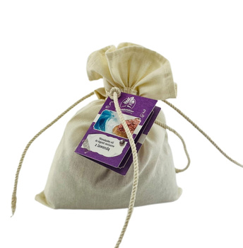 Himalajska sól do kąpieli z lawendą w bawełnianym woreczku Zdrowie Natury, 500g