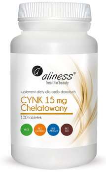 Cynk Chelatowany 15 mg Aliness, 100 tab.