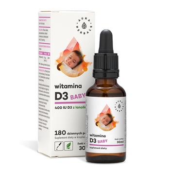 Witamina D3 400 IU Baby Aura Herbals, 30 ml