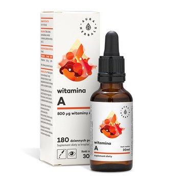 Witamina A w kroplach Aura Herbals, 30 ml