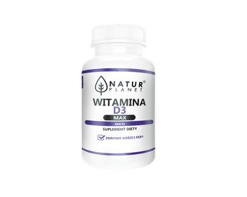 Witamina D3 Max 4000 IU Natur Planet, 120 tabletek