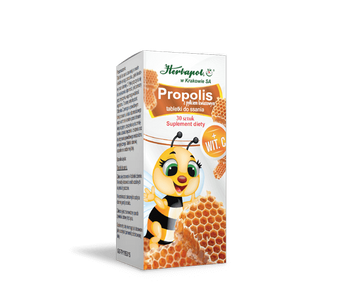 Propolis Z Pyłkiem Kwiatowym Herbapol Kraków, 30 tabletek do ssania