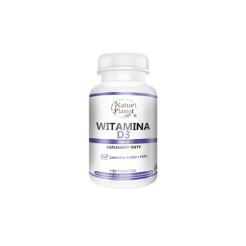 Witamina D3 2000iu Natur Planet, 120 tabletek