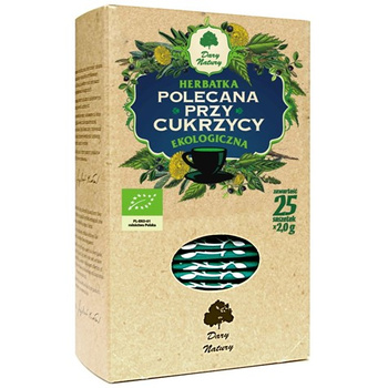 Herbatka polecana przy cukrzycy EKO Dary Natury, 25x2g