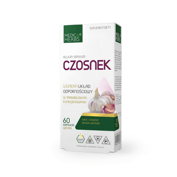 Czosnek Medica Herbs, 60 kapsułek.