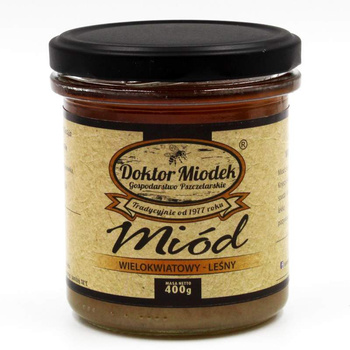 Miód Wielokwiatowy Leśny Doktor Miodek, 400g