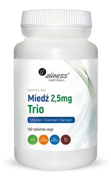 Miedź trio 2,5 mg Vege Aliness, 100 tabs.