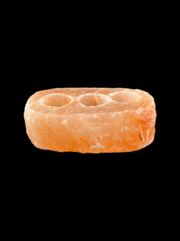 Świecznik solny naturalny na 3 świeczki Zdrowie Natury, 1,8-3,5 kg