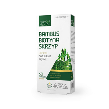 Bambus Biotyna Skrzyp Medica Herbs, 60 kapsułek.