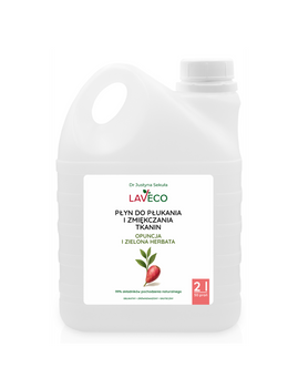 Płyn do płukania i zmiękczania tkanin - opuncja i zielona herbata Laveco, 2l
