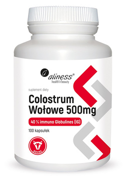 Colostrum Wołowe Aliness, 100 kaps.