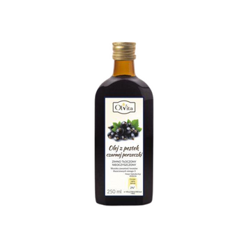 Olej z pestek czarnej porzeczki zimnotłoczony Olvita, 250 ml