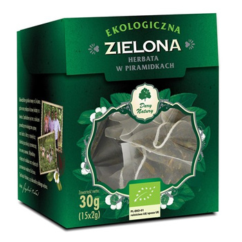 Herbata Zielona liściasta EKO Dary Natury, 15x2g