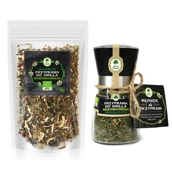Zestaw grillowy - przyprawa do grilla wegetariańskiego Dary Natury, 35g + 70g