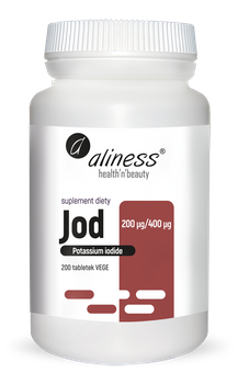 Jod(jodek potasu)200 μg/400 μg Aliness, 200 tab.