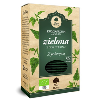 Herbata Zielona z pokrzywą EKO Dary Natury, 25x2g