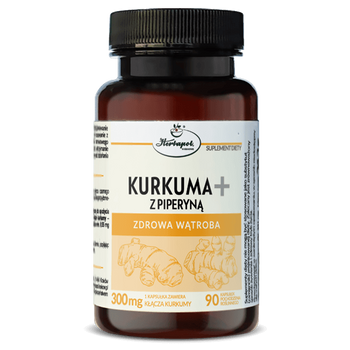 Kurkuma+ Z Piperyną Herbapol Kraków, 90 kapsułek